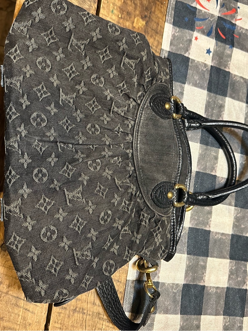 Louis Vuitton Black Monogram Shoulder Bag